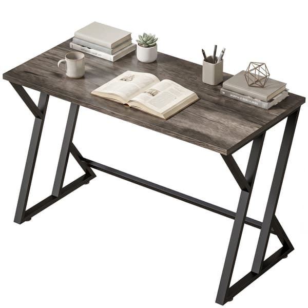 Skrivebord 120x60x76,5 cm Grå Metal