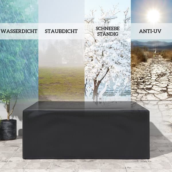 Huonekalusuoja 235x190x90 cm Musta Polyeteeni