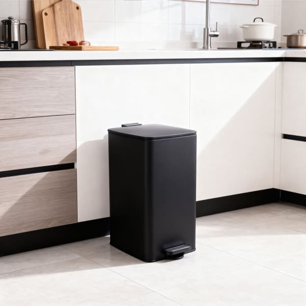 Køkkenaffaldsspand, 30L, Sort, Kodustaar