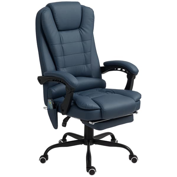 Massagestol til kontor, 67x67x111-121 cm, Blå