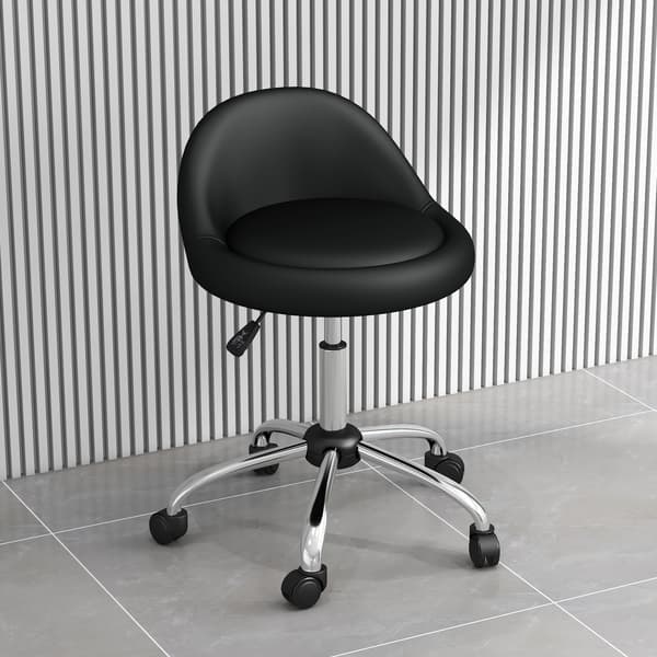 Arbejdsstol, 50x50x83 cm, Sort, Justerbar