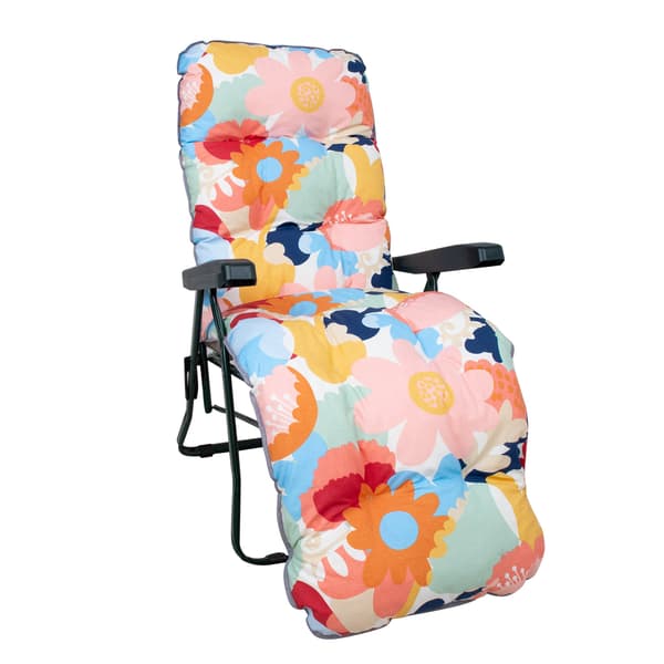 Stol dyna 48x165 cm blommigt tyg