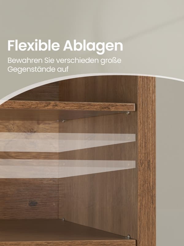 Skobænk 29,5x100x50 cm Brun MDF