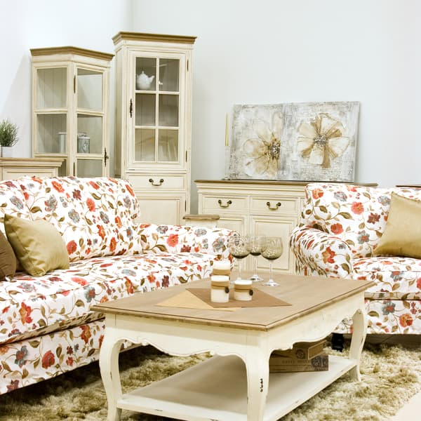 Vitrineskab SAMIRA 49x39x178 cm Hvid