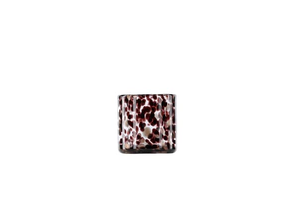 Lanterne Glora 8x8 cm Sort Glas