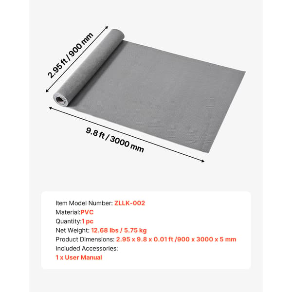 Valumatto 90x300 cm harmaa PVC