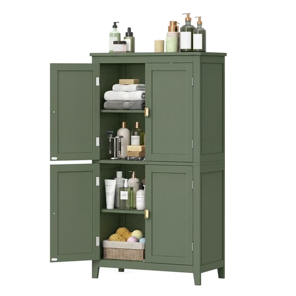 Badeværelsesskab 30x60x110 cm Grøn MDF