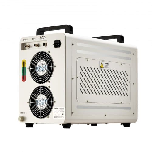 Industriel vandkøler, 7 L tank, 13 L/min, kølesystem, stål