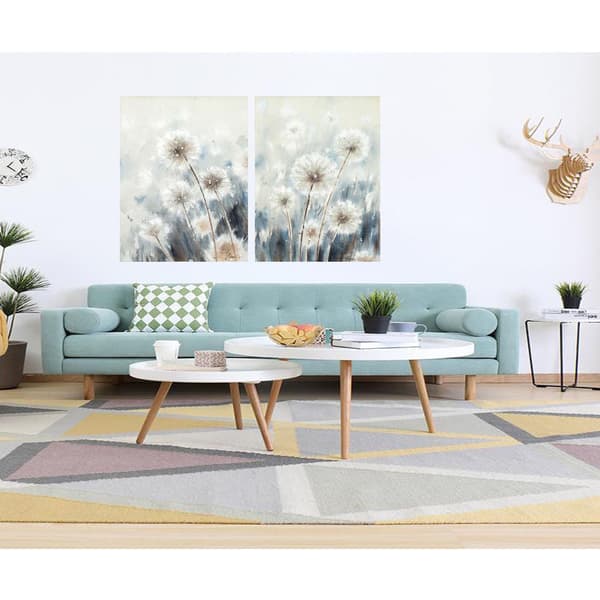 Olie Maleri 60x80 cm Flyvende Mælkebøtter
