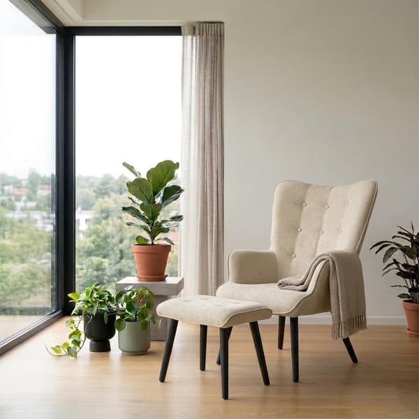 Fåtölj Mateo 70x76x98 cm ljusgrå