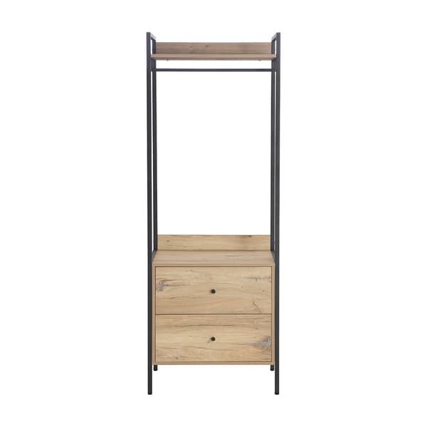 Eteishylly HANNES 64x40x180 cm rustiikkinen melamiini