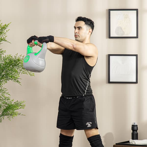 Kettlebell 27x17x31 cm Grön