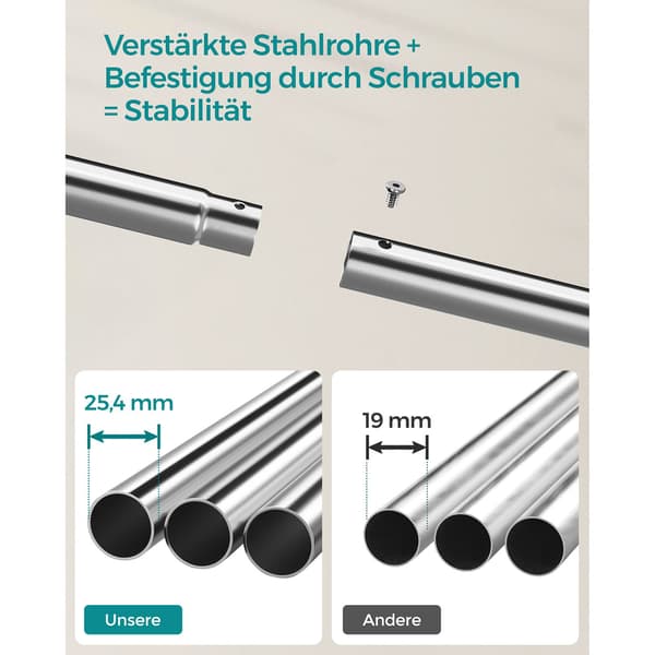 Klädställning, 103.5x52.5x155 cm, Silver