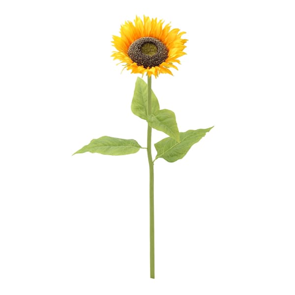 Konstgjord blomma 78 cm gul plast