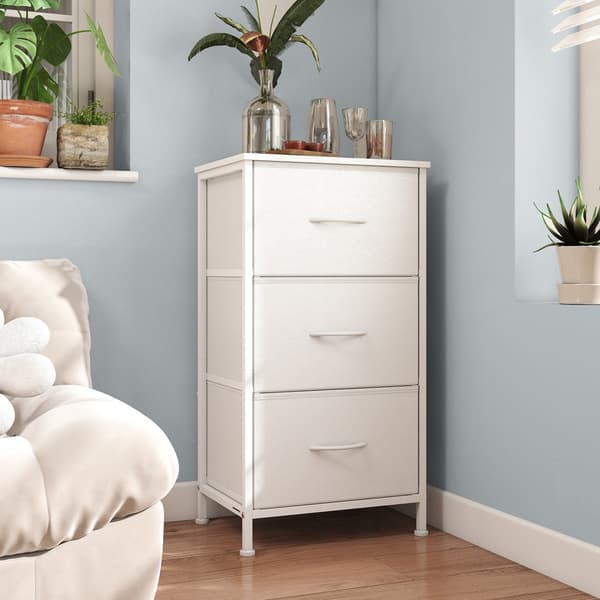 Kommode 30x39,6x73,7 cm Hvid MDF