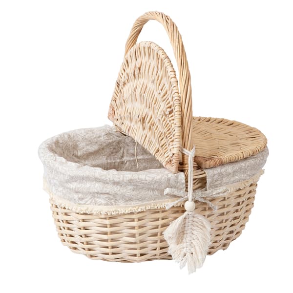 Picknickkorg WILLI TASSEL 40x32x17/40 cm