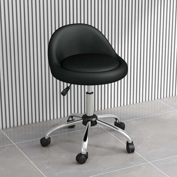 Arbejdsstol, 50x50x83 cm, Sort, Justerbar