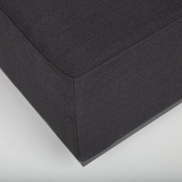Fotpall FULLER 83x83x42 cm mörkgrå