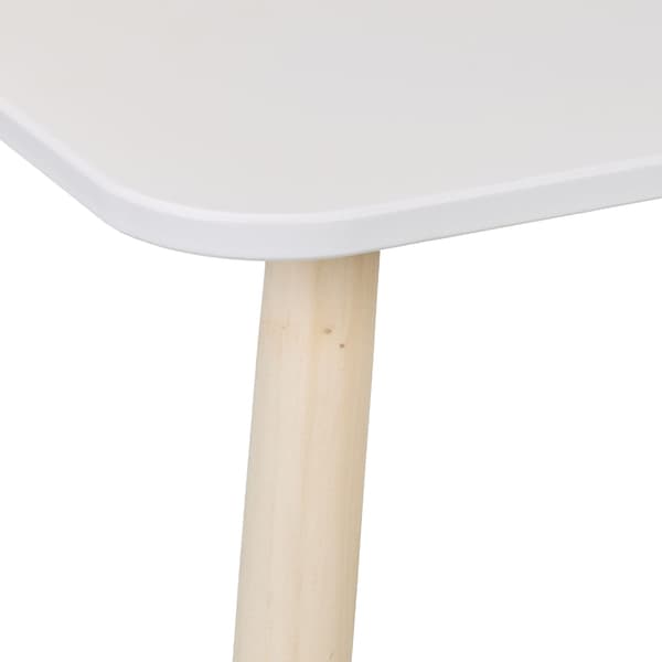 Barnbord och stolar set, 45x60x60 cm, Vit, Trä, Kodustaar