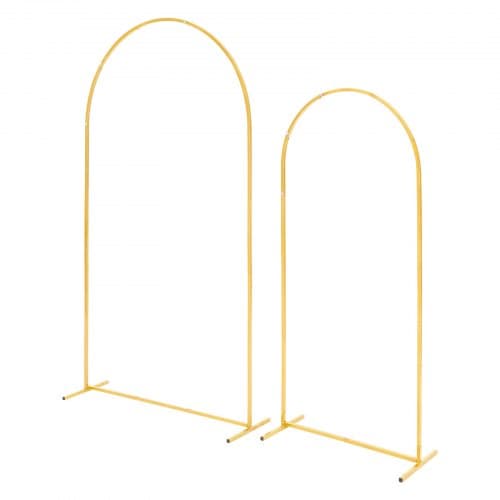 Båge Bakgrundsställning, 220x120 cm, Guld, Metall