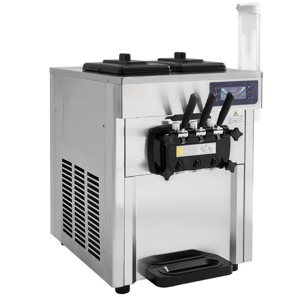 Ismaskine, Bordmodel Softice 2x5,5L Rustfrit Stål, Sølv, Kommerciel
