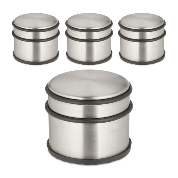 Dörrstopp-set, 7,5x9 cm, Silver, Rostfritt stål, Kodustaar
