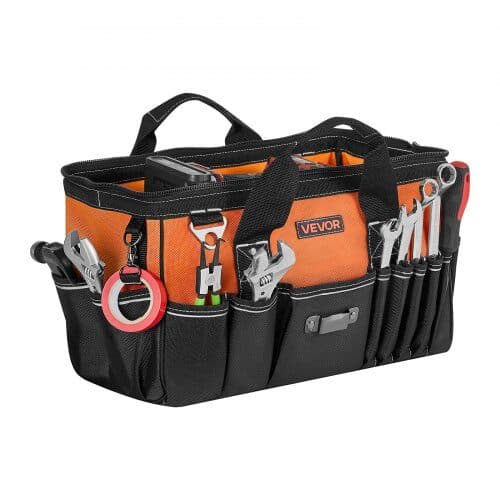 Værktøjstaske 33 lommer 40 cm sort