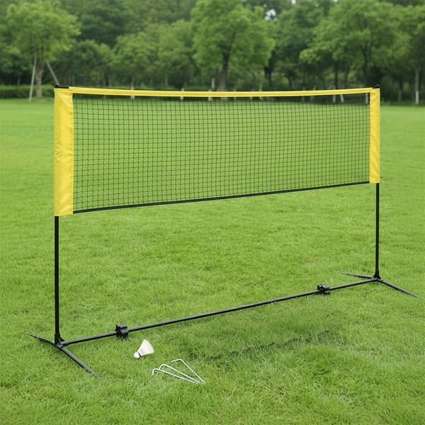 Sulkapalloverkko 300x103x155 cm Keltainen