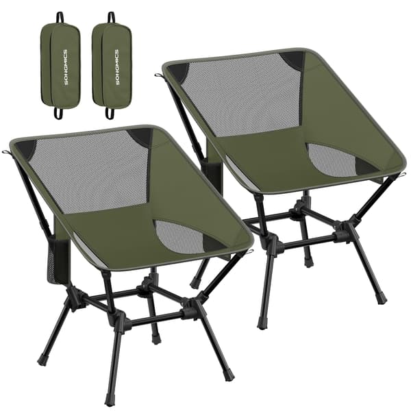 Campingstol 48x56x69 cm Grønn Stål