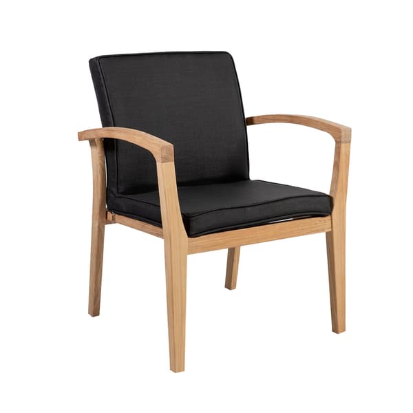 Stol ROYAL 64x65x90 cm sort teaktræ