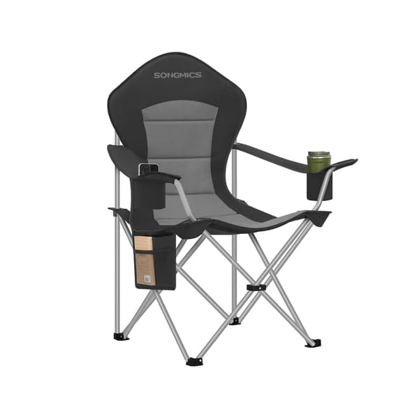 Campingstol 61x93x108 cm Svart