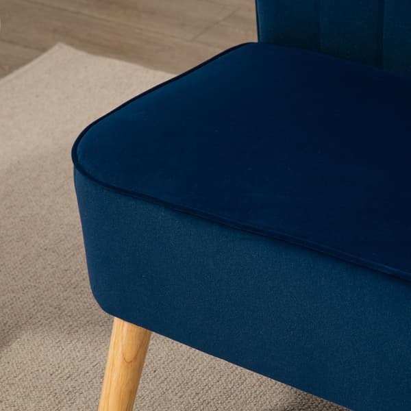 Sofa, 117x56,5x77 cm, Blå, Træ