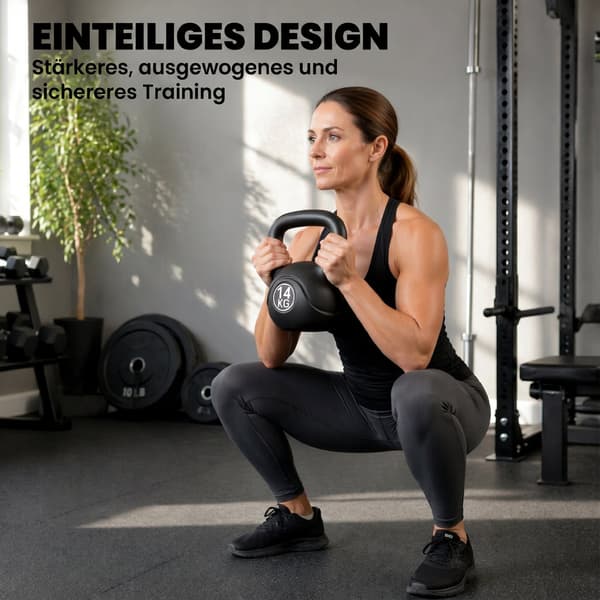 Kettlebell 14 kg 27x21x31 cm sort