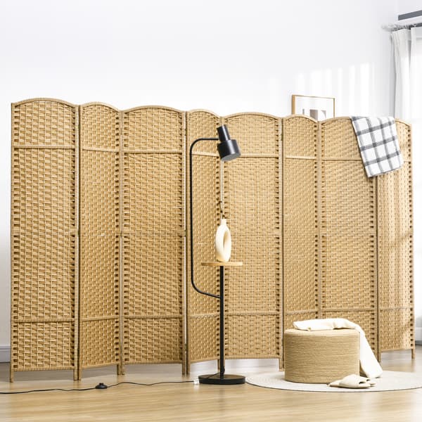 Rumsafskærmning, 320x1,6x170 cm, Naturtræ