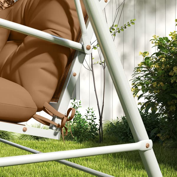 Sædehyndesæt 150x50x10 cm Brun Polyester