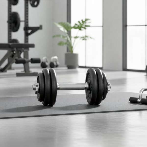 Dumbbell-sett 35x14 cm svart, plast