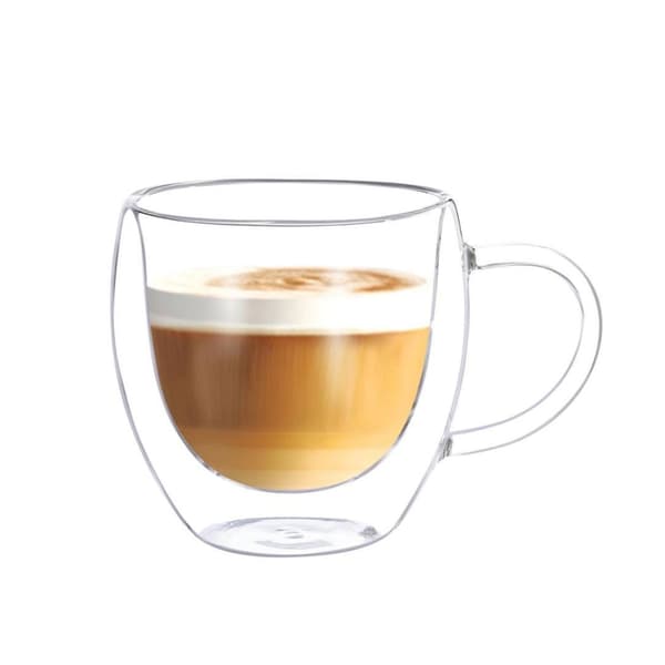 Mugg 200 ml Glas Dubbelväggig