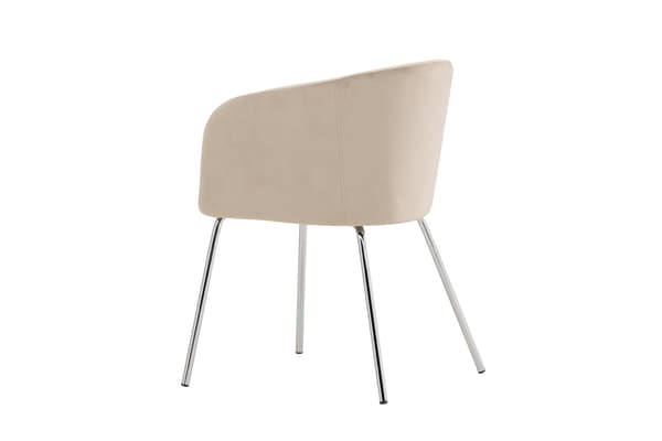 Spisebordsstol Berit Beige Fløjl