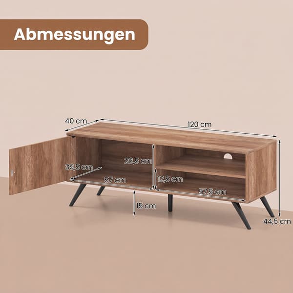 TV-bord 121,9x40,6x44,5 cm eg