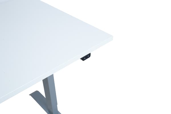 Skrivebord 160x80x71-121 cm Grå Justerbart