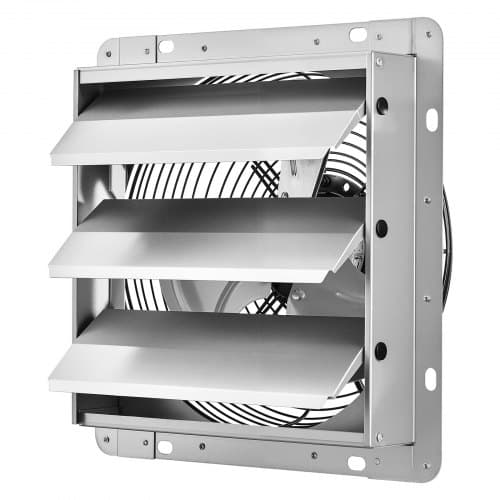 Shutter udsugningsventilator HA-250M-220 314x314x168 mm sølv
