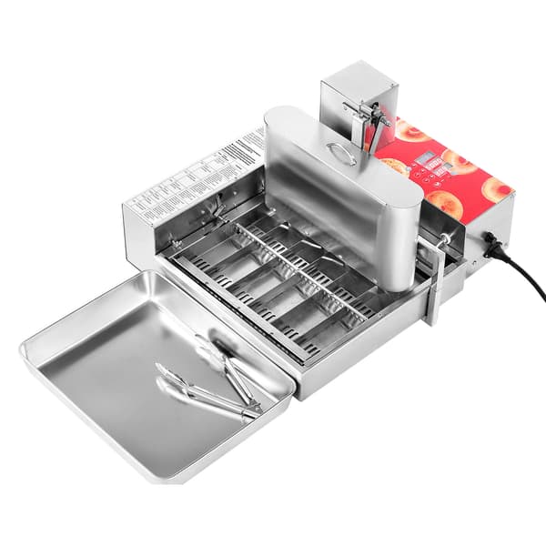 Donutmaskine, Kommerciel Automatisk 6 Rækker, Rustfrit Stål, Elektrisk