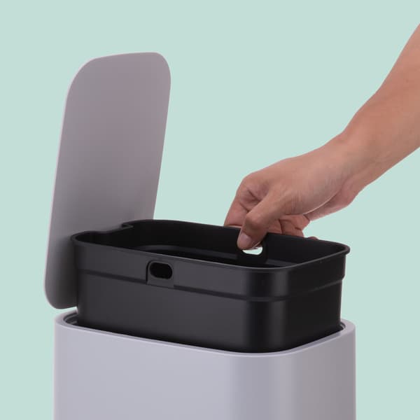 Badeværelsesspand, 7 L, Antracit, Plastik, Kodustaar