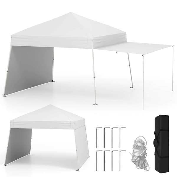 Pop-up pavillon, 14x9,2x8,3 ft, hvid , Star