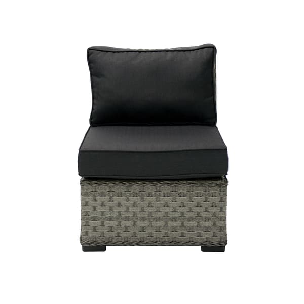 Soffa Geneva Armlös Modulsektion 62x81x78 cm Grå