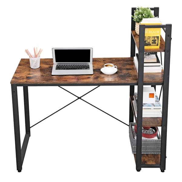 Skrivebord, brun/sort Home