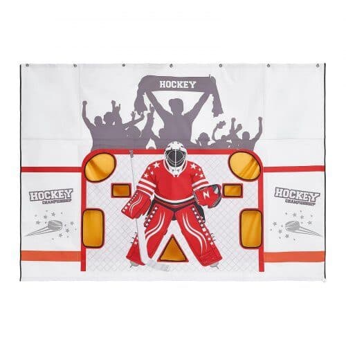 Hockeyskydningsdug med 7 målhuller 305x213 cm