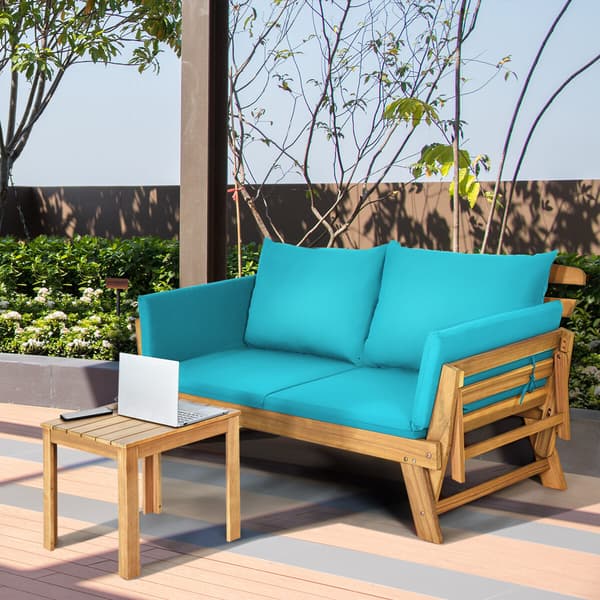 Sovesofa 198x75x75 cm turkis