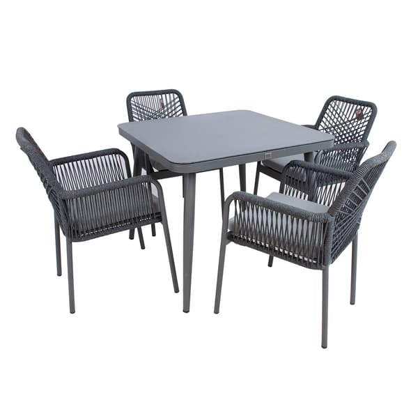 Trädgårdsmöbelset HELA 90x90x75 cm Grå