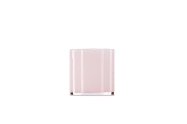 Lanterne, Glora, 10x10 cm, Pink, Glas